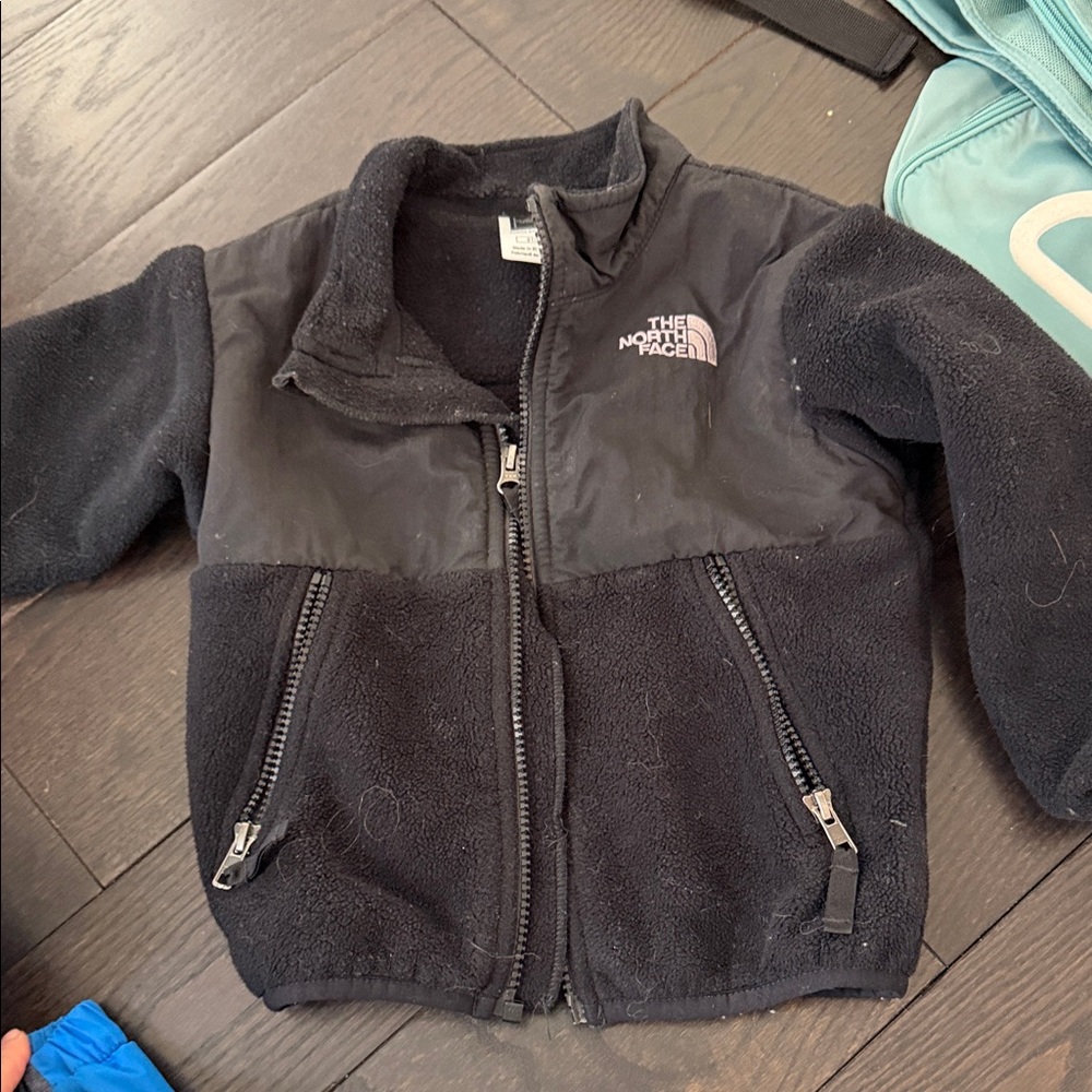 The North Face Kids Black Fleece Jacket - Zip Front